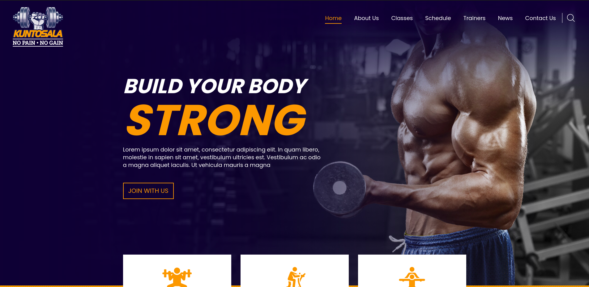 Landing page design preview